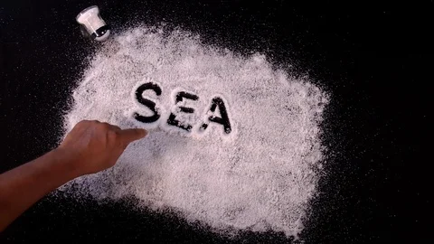 Written Salt Sea Stock Footage 123253369