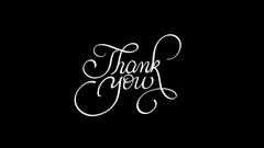 written thank you animation text with PN... | Stock Video | Pond5