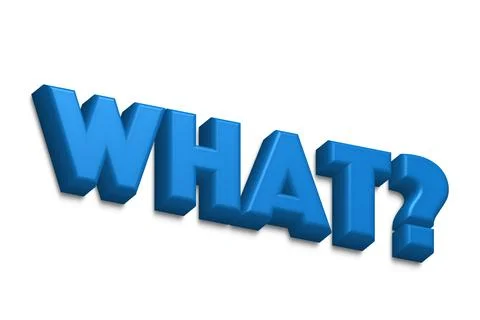Written Word What With Question Mark Stock Illustration
