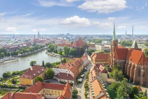 Wroclaw from above Stock Photos