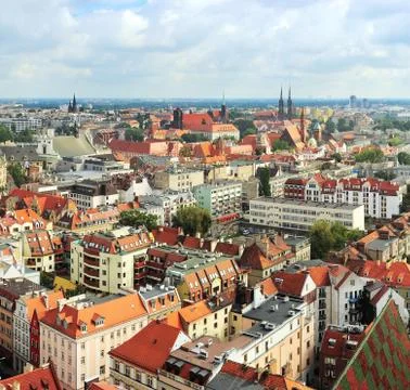 Wroclaw cityscape Stock Photos