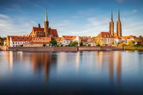 Wroclaw cityscape Stock Photos