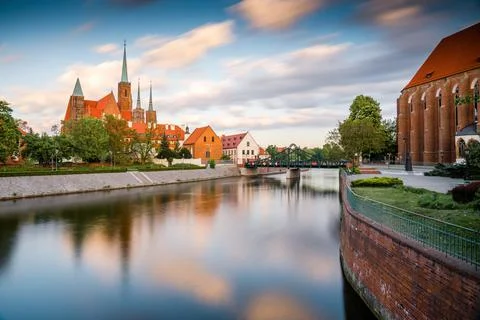 Wroclaw cityscape Stock Photos