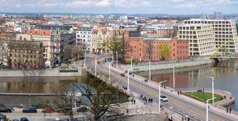 Wroclaw cityscape Stock Photos