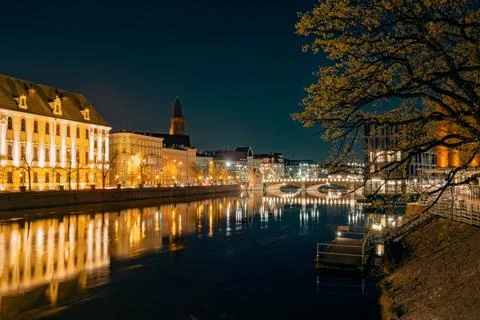 Wroclaw in the night Foto stock