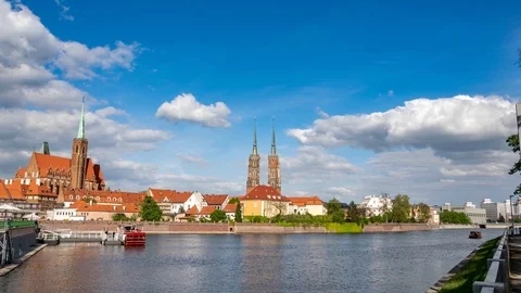 Wroclaw: Ostrow Tumski, Cathedral of St. John the Baptist Stock Footage 112720141