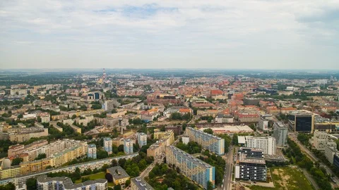 Wroclaw Panorama, Poland Stock Footage 125055111