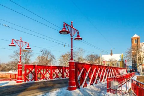 Wroclaw. Sandy Bridge Stock-Fotos