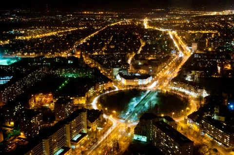 Wroclaw traffic circle Stock Photos