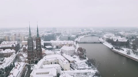 Wroclaw winter V1-0020 Stock Footage 226942795