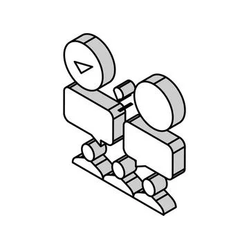Wrong and correct opinion isometric icon vector illustration Stock Illustration