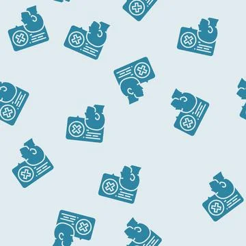 Wrong answer glyph seamless pattern Stock Illustration