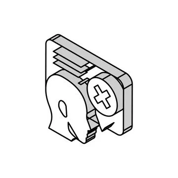 Wrong answer isometric icon vector illustration Stock Illustration