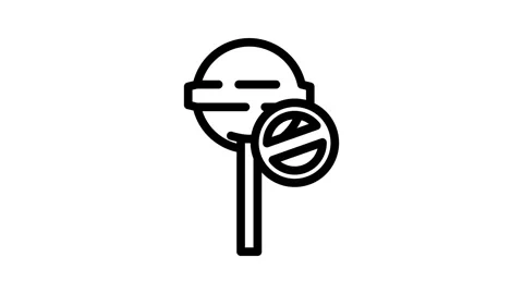 Wrong answer line icon animation Stock Footage 326763207