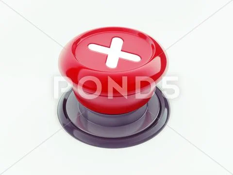 Wrong button Иллюстрация