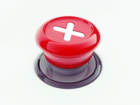 Wrong button Stock Illustration