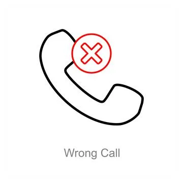 Wrong Call Illustrazione stock
