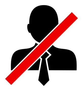 Wrong Clerk - Vector Icon Illustration Stockillustratie