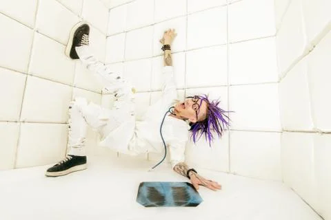 Wrong colors, wrong shapes. Crazy style. Contrast colors. Stock Photos