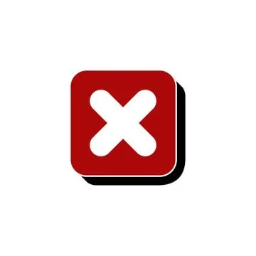 Wrong, Cross X Sign Icon Vector Template Illustration Design. Vector EPS 10. Stock Illustration