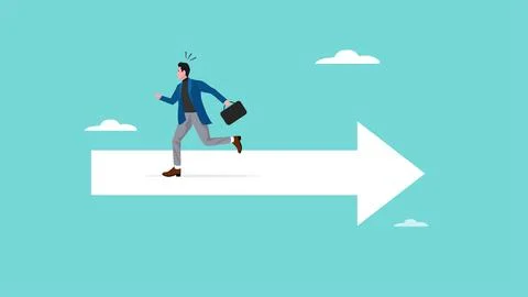 Wrong direction lead to mistake, mislead or false to get lost concept, lead.. Stock Illustration