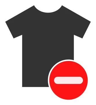 Wrong Dress Vector Icon Flat Illustration Stockillustratie