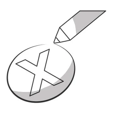 Wrong mark icon Stock Illustration