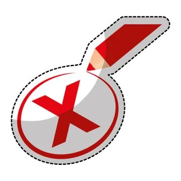Wrong mark icon Stock Illustration