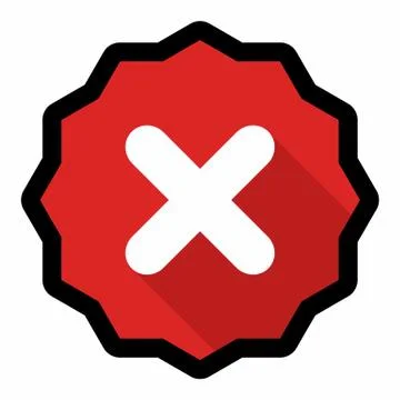 Wrong marks, Cross marks, Rejected, Disapproved, No, False, Not Ok, Wrong Cho Stock Illustration