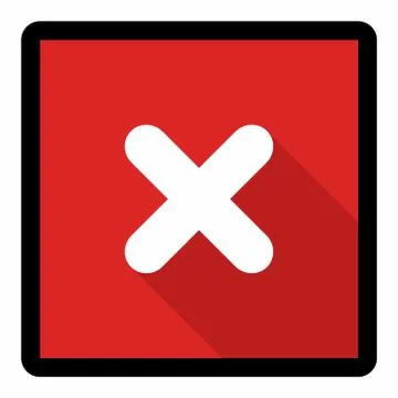 Wrong marks, Cross marks, Rejected, Disapproved, No, False, Not Ok, Wrong Cho Stock Illustration