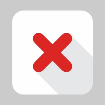 Wrong marks, Cross marks, Rejected, Disapproved, No, False, Not Ok, Wrong Cho Stock Illustration