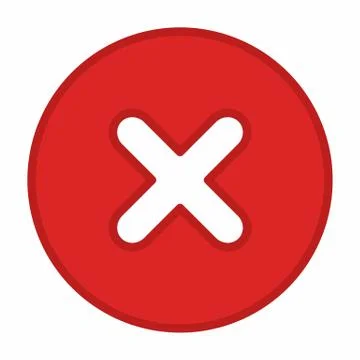 Wrong marks, Cross marks, Rejected, Disapproved, No, False, Not Ok, Wrong Cho Stock Illustration