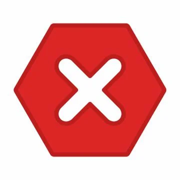 Wrong marks, Cross marks, Rejected, Disapproved, No, False, Not Ok, Wrong Cho Stock Illustration