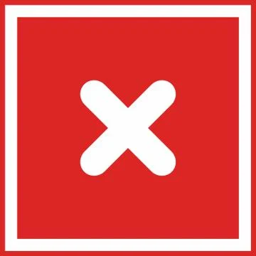 Wrong marks, Cross marks, Rejected, Disapproved, No, False, Not Ok, Wrong Cho Stock Illustration