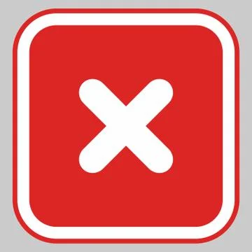 Wrong marks, Cross marks, Rejected, Disapproved, No, False, Not Ok, Wrong Cho Stock Illustration