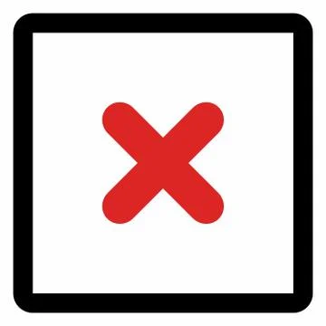 Wrong marks, Cross marks, Rejected, Disapproved, No, False, Not Ok, Wrong Cho Stock Illustration