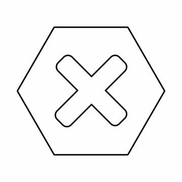 Wrong marks, Cross marks, Rejected, Disapproved, No, False, Not Ok, Wrong Cho Stock Illustration