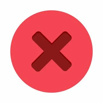 Wrong marks, Cross marks, Rejected, Disapproved, No, False, Not Ok, Wrong Cho Stock Illustration