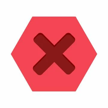 Wrong marks, Cross marks, Rejected, Disapproved, No, False, Not Ok, Wrong Cho Stock Illustration