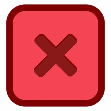 Wrong marks, Cross marks, Rejected, Disapproved, No, False, Not Ok, Wrong Cho Stock Illustration