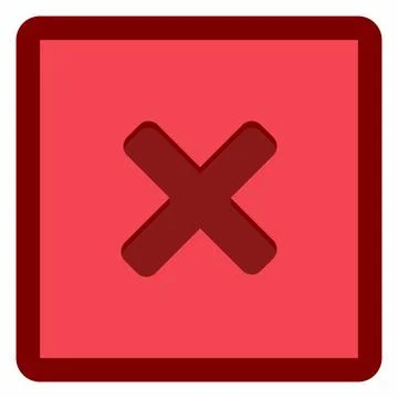 Wrong marks, Cross marks, Rejected, Disapproved, No, False, Not Ok, Wrong Cho Stock Illustration