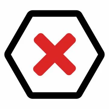 Wrong marks, Cross marks, Rejected, Disapproved, No, False, Not Ok, Wrong Cho Stock Illustration