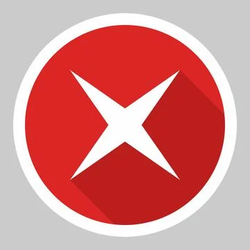 Wrong marks, Cross marks, Rejected, Disapproved, No, False, Not Ok, Wrong Cho Stock Illustration