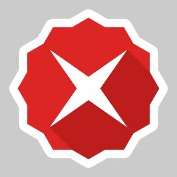 Wrong marks, Cross marks, Rejected, Disapproved, No, False, Not Ok, Wrong Cho Stock Illustration