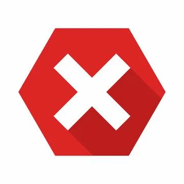 Wrong marks, Cross marks, Rejected, Disapproved, No, False, Not Ok, Wrong Cho Stock Illustration