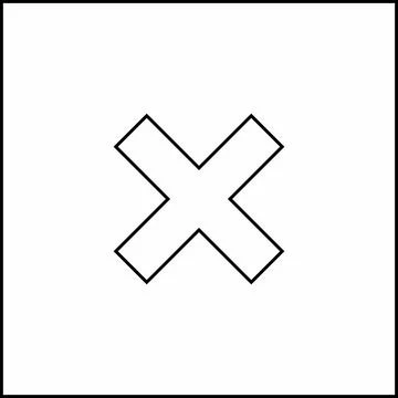Wrong marks, Cross marks, Rejected, Disapproved, No, False, Not Ok, Wrong Cho Stock Illustration