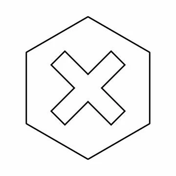 Wrong marks, Cross marks, Rejected, Disapproved, No, False, Not Ok, Wrong Cho Stock Illustration