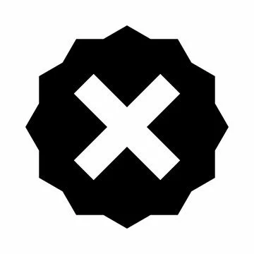 Wrong marks, Cross marks, Rejected, Disapproved, No, False, Not Ok, Wrong Cho Stock Illustration