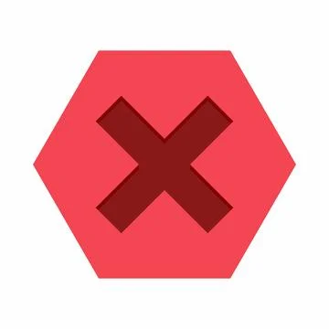 Wrong marks, Cross marks, Rejected, Disapproved, No, False, Not Ok, Wrong Cho Stock Illustration