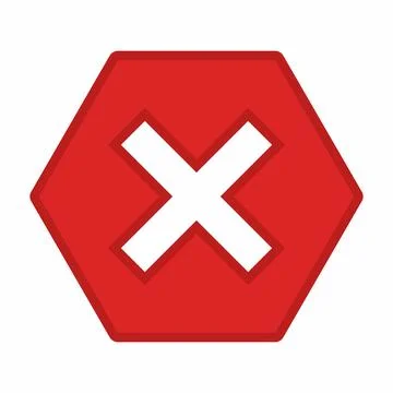 Wrong marks, Cross marks, Rejected, Disapproved, No, False, Not Ok, Wrong Cho Stock Illustration